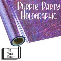 Purple Party Holographic Foil