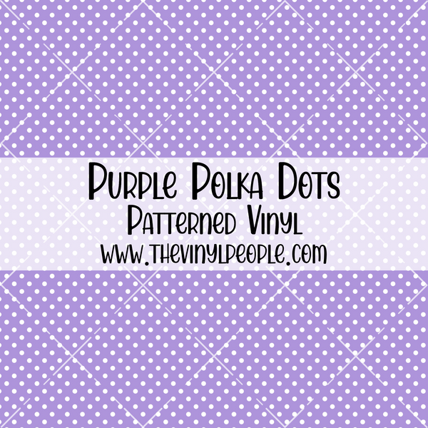 Purple Polka Dots Patterned Vinyl