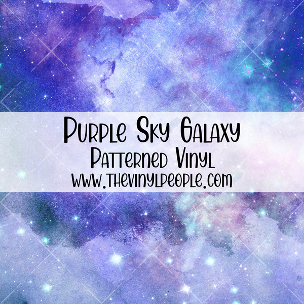 Purple Sky Galaxy Patterned Vinyl