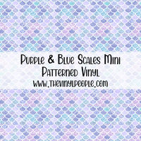 Purple & Blue Scales Patterned Vinyl
