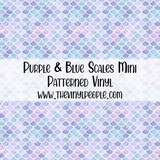 Purple & Blue Scales Patterned Vinyl
