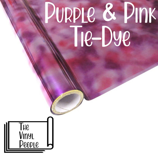 Purple & Pink Tie-Dye Foil