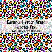 Rainbow Leopard Spots Patterned Vinyl