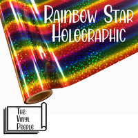 Rainbow Star Holographic Foil