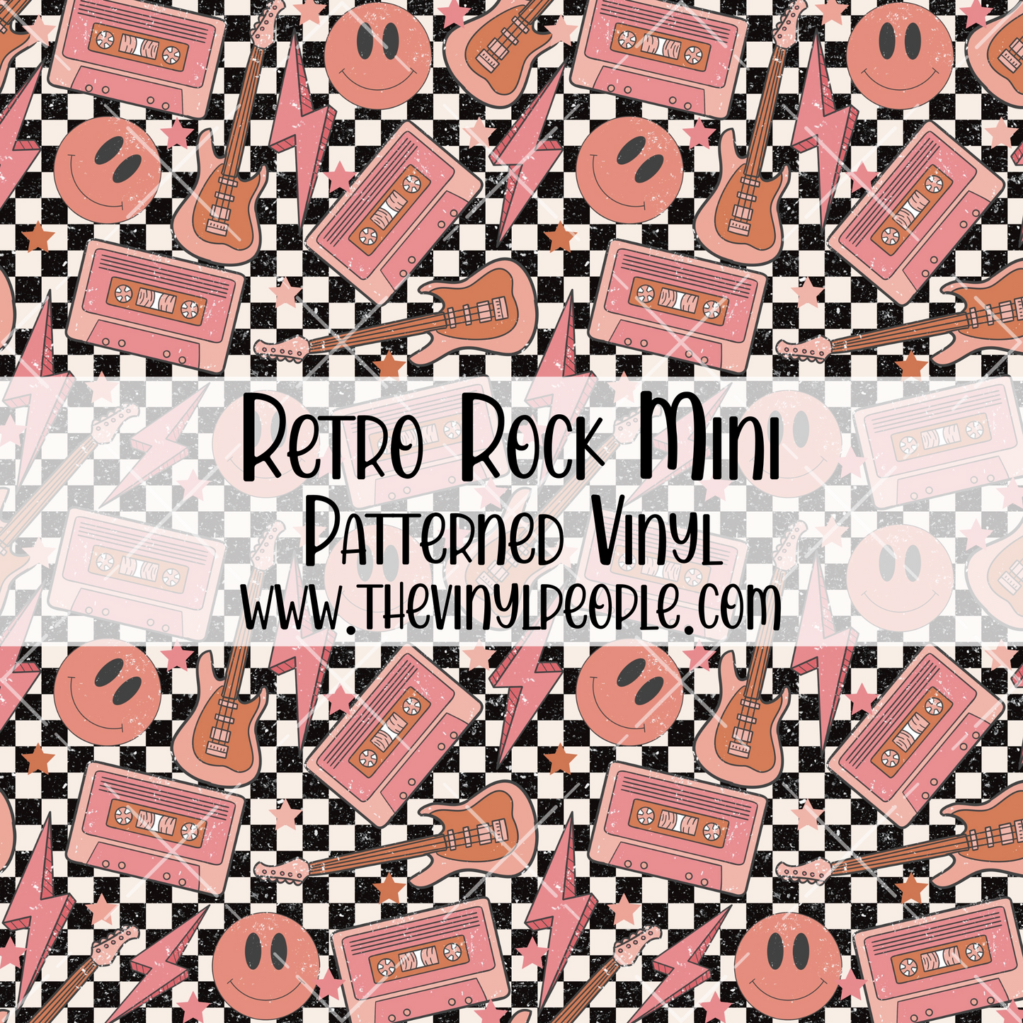 Retro Rock Patterned Vinyl