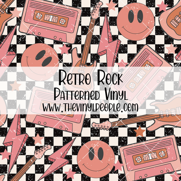 Retro Rock Patterned Vinyl