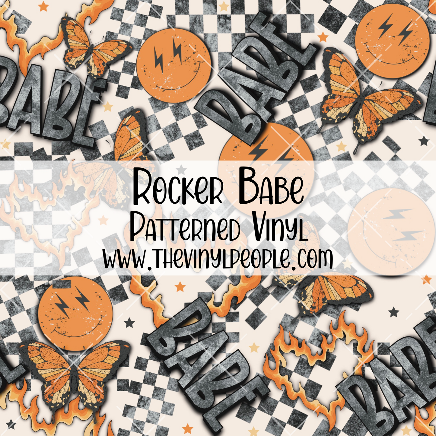 Rocker Babe Patterned Vinyl