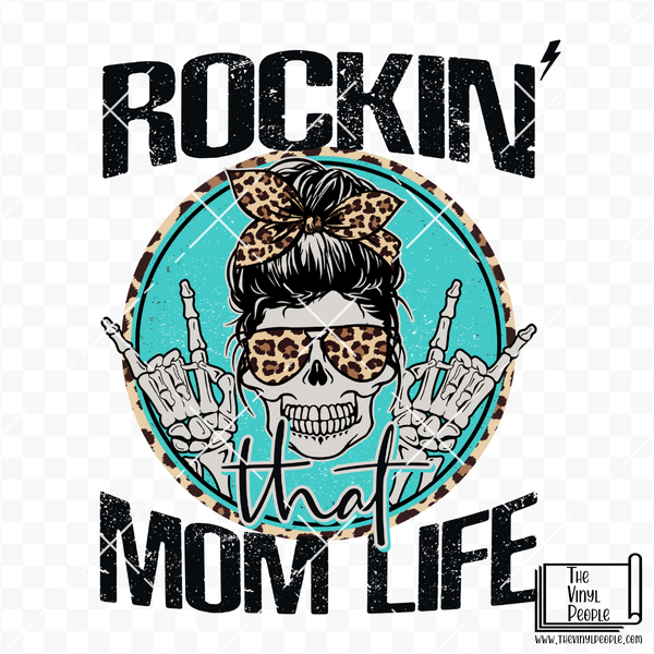 Rockin' Mom Life Vinyl Decal