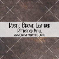 Rustic Brown Leather Patterned Vinyl