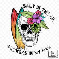 Salt & Flowers Skelly Vinyl Decal