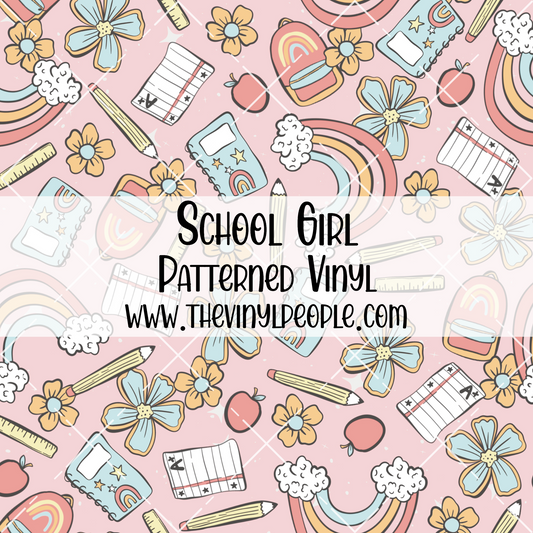 School Girl Patterned Vinyl