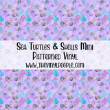 Sea Turtles & Shells Patterned Vinyl