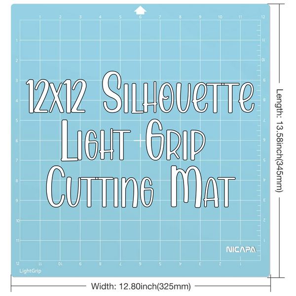 NICAPA 12x12 Silhouette Cameo Cutting Mat - LIGHT GRIP – TheVinylPeople