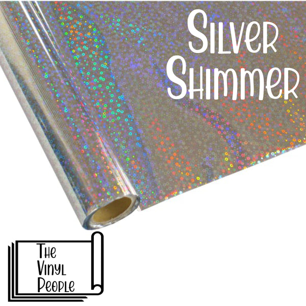 Silver Shimmer Holographic Foil
