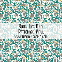 Sloth Life Patterned Vinyl