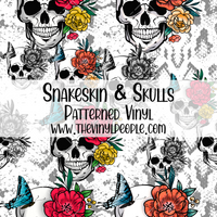 Snakeskin & Skulls Patterned Vinyl