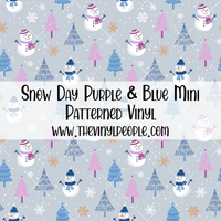 Snow Day Purple & Blue Patterned Vinyl