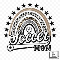 Soccer Mom Rainbow Vinyl Decal
