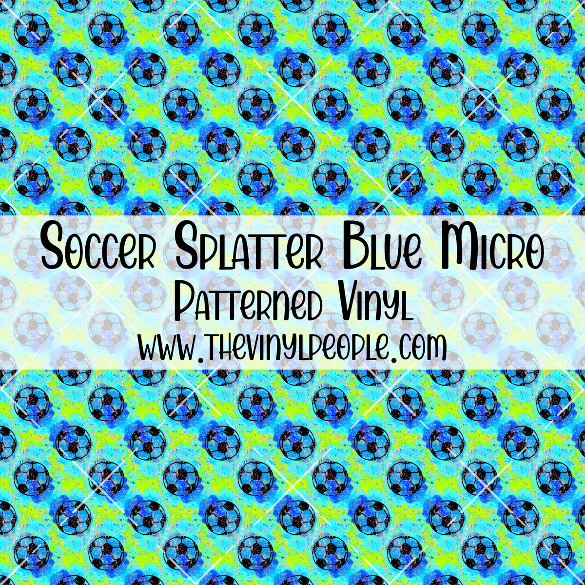 Football Splatter Color Pattern Soccer Splatter Blue Patterned Vinyl – TheVinylPeople