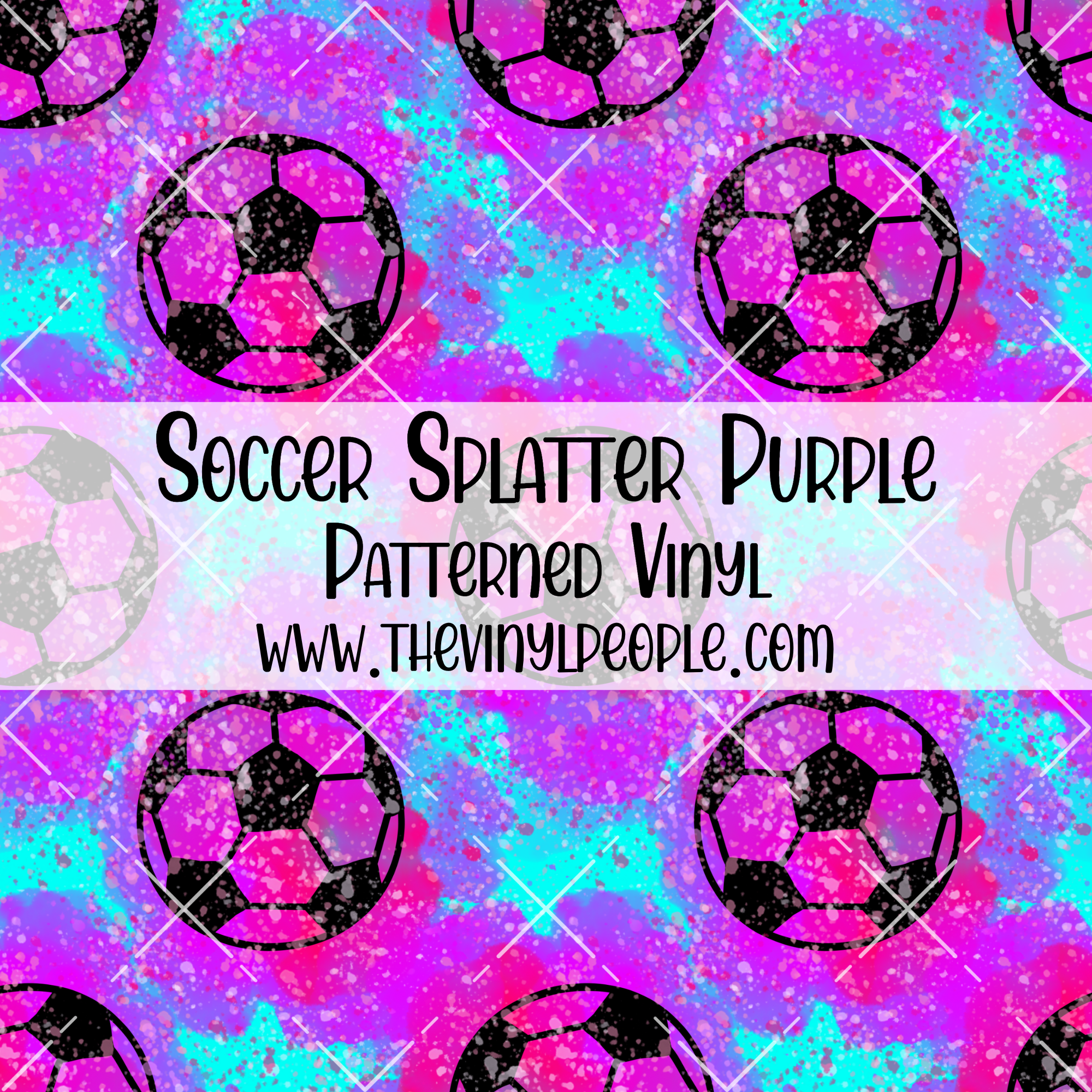 Football Splatter Color Pattern Soccer Splatter Purple Patterned Vinyl – TheVinylPeople