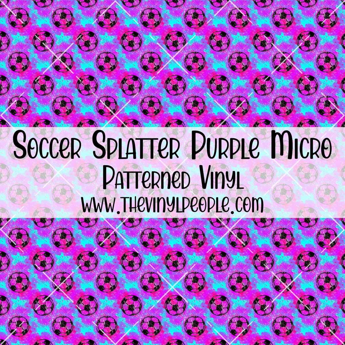 Football Splatter Color Pattern Soccer Splatter Purple Patterned Vinyl – TheVinylPeople