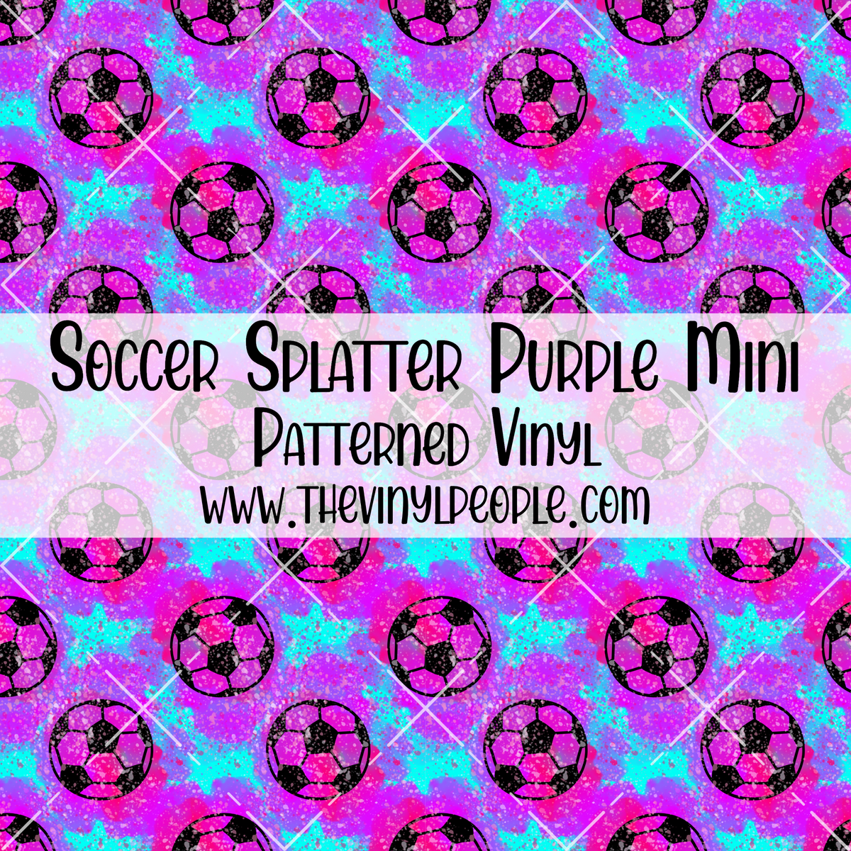 Football Splatter Color Pattern Soccer Splatter Purple Patterned Vinyl – TheVinylPeople