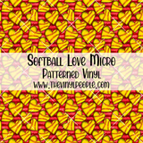 Softball Love Patterned Vinyl
