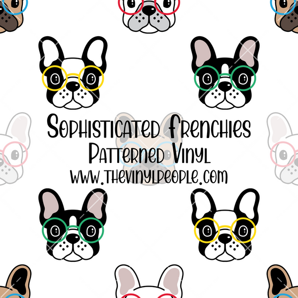 Sophisticated Frenchies Patterned Vinyl