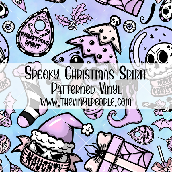 Spooky Christmas Spirit Patterned Vinyl