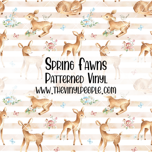 Spring Fawns Patterned Vinyl