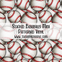 Stacked Baseballs Patterned Vinyl