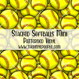 Stacked Softballs Patterned Vinyl