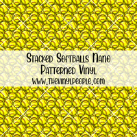 Stacked Softballs Patterned Vinyl