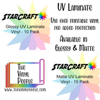 StarCraft UV Laminate (USE OVER PRINTABLE VINYL)