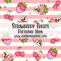 Strawberry Treats Patterned Vinyl