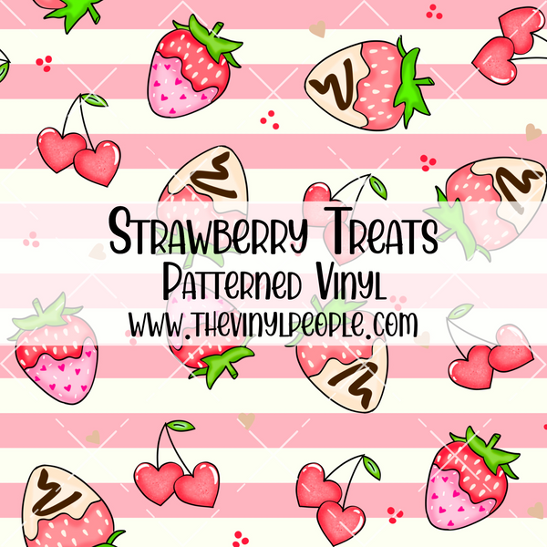Strawberry Treats Patterned Vinyl