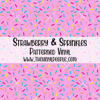 Strawberry & Sprinkles Patterned Vinyl