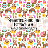 Summertime Sloths Patterned Vinyl