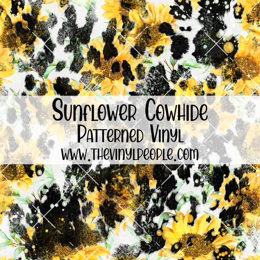 Sunflower Cowhide Patterned Vinyl