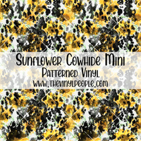 Sunflower Cowhide Patterned Vinyl