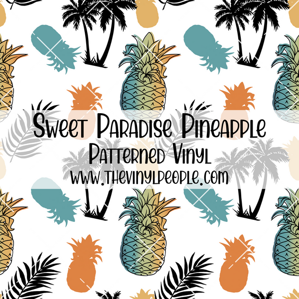 Sweet Paradise Pineapple Patterned Vinyl