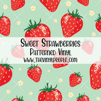 Sweet Strawberries Patterned Vinyl