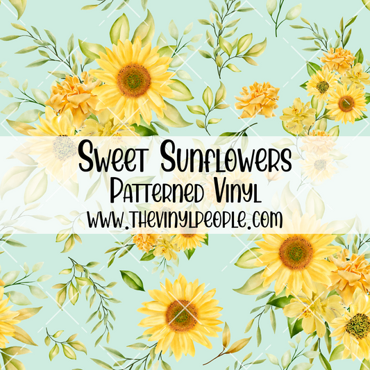 Sweet Sunflowers Patterned Vinyl