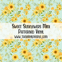 Sweet Sunflowers Patterned Vinyl
