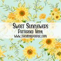 Sweet Sunflowers Patterned Vinyl