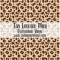 Tan Leopard Patterned Vinyl