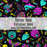 Tattoo Shop Patterned Vinyl