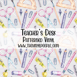 Teacher's Desk Patterned Vinyl