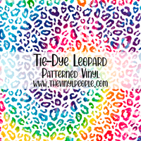 Tie-Dye Leopard Patterned Vinyl