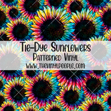 Tie-Dye Sunflowers Patterned Vinyl